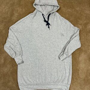 Fabletics Thin Stretchy Comfy Gray Pullover Hoodie Women's Size Small